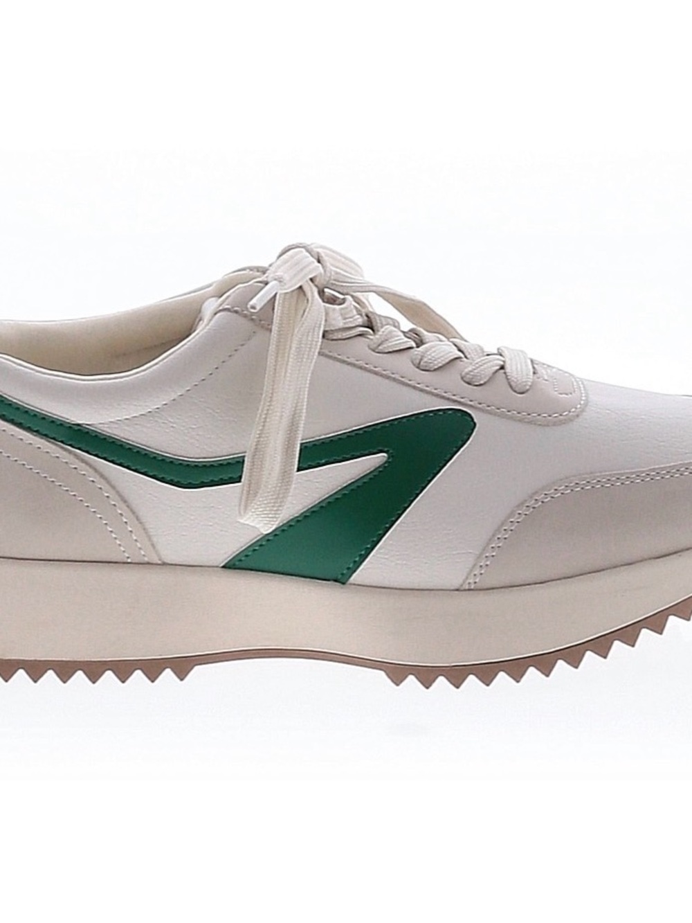 Dolce Vita White and Green Platform Sneaker